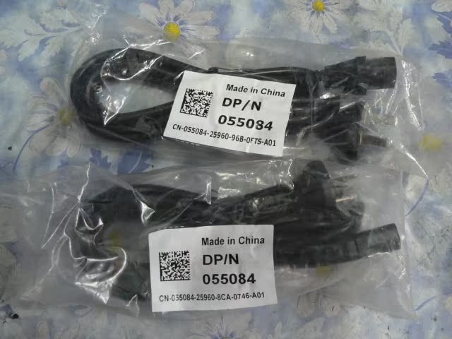 DELL台式电脑显示器打印机电饭锅电水壶品字头三孔直插纯铜电源线