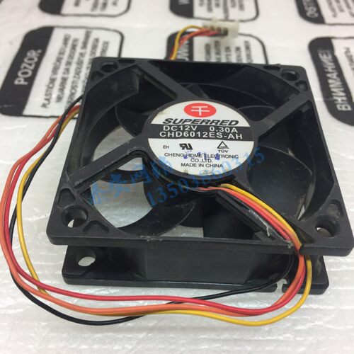 千红6020 6CM IBM台式机机箱风扇 CHD6012ES-Ah 4线dc12V 0.30A