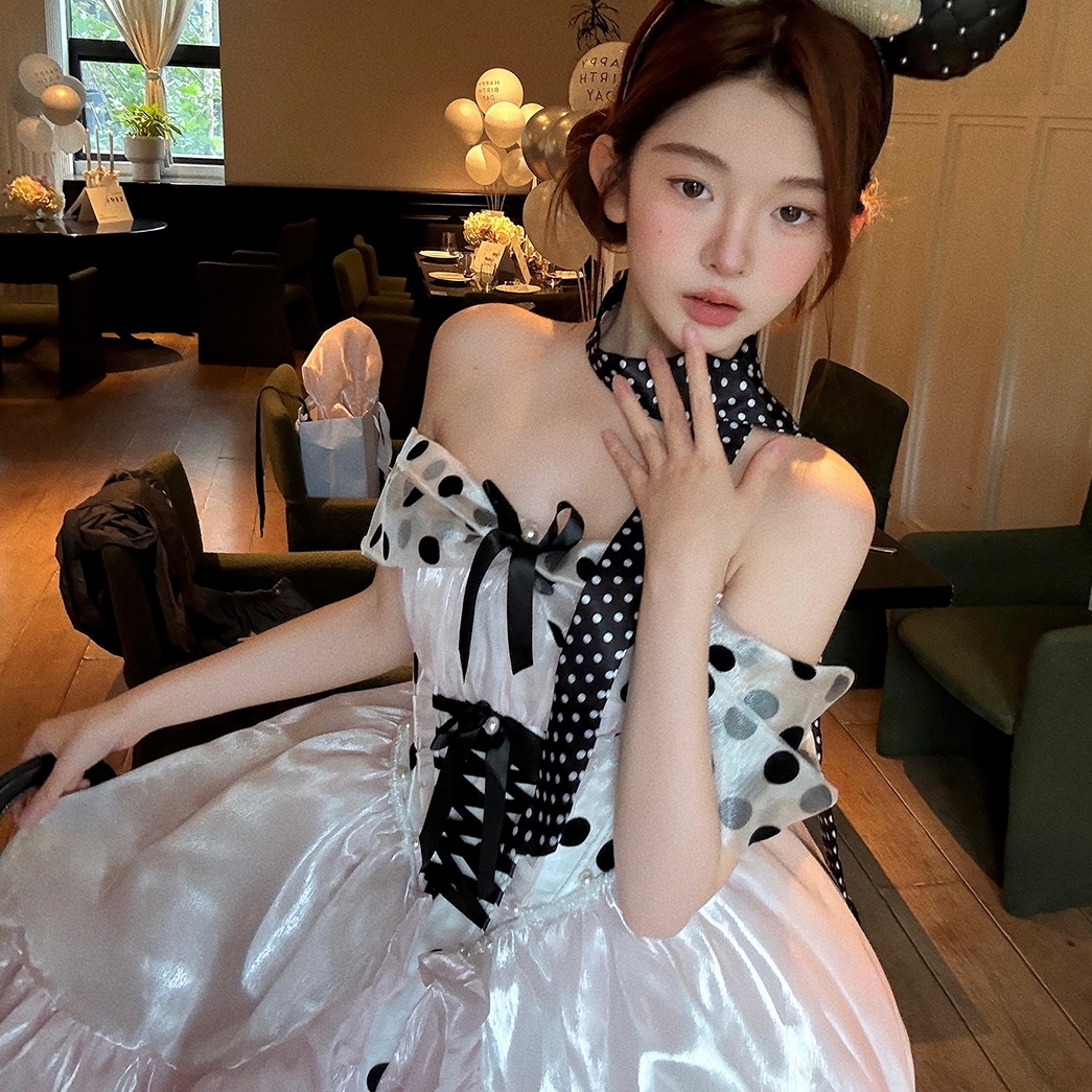 POSHEPOSE初灵高定如心【水玉波点·礼服加冕】公主裙生日裙