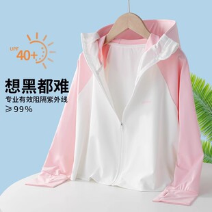 冰丝防晒服宝宝夏装 薄款 空调服 防紫外线upf50 女童防晒衣儿童夏季