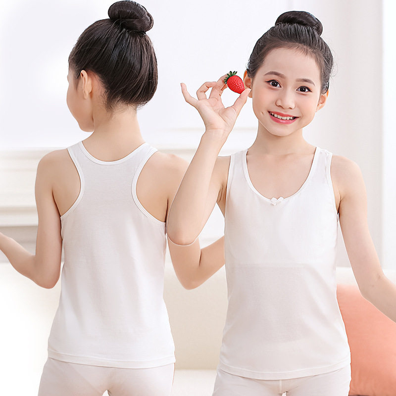 女童纯棉背心少女女童