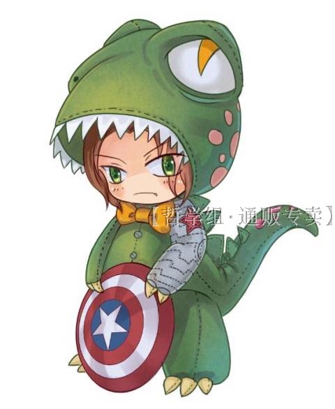 现|漫威美国队长【吧唧冬兵盾冬】小立牌钥匙扣两用亚克力