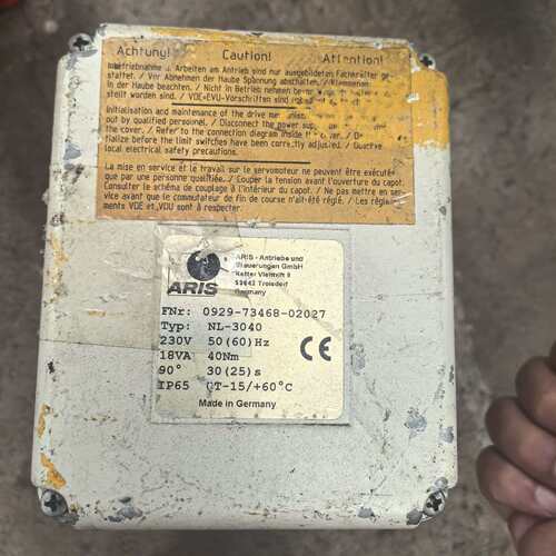 咨询德国ARIS电动执行器NL-3040，拆机品，议价