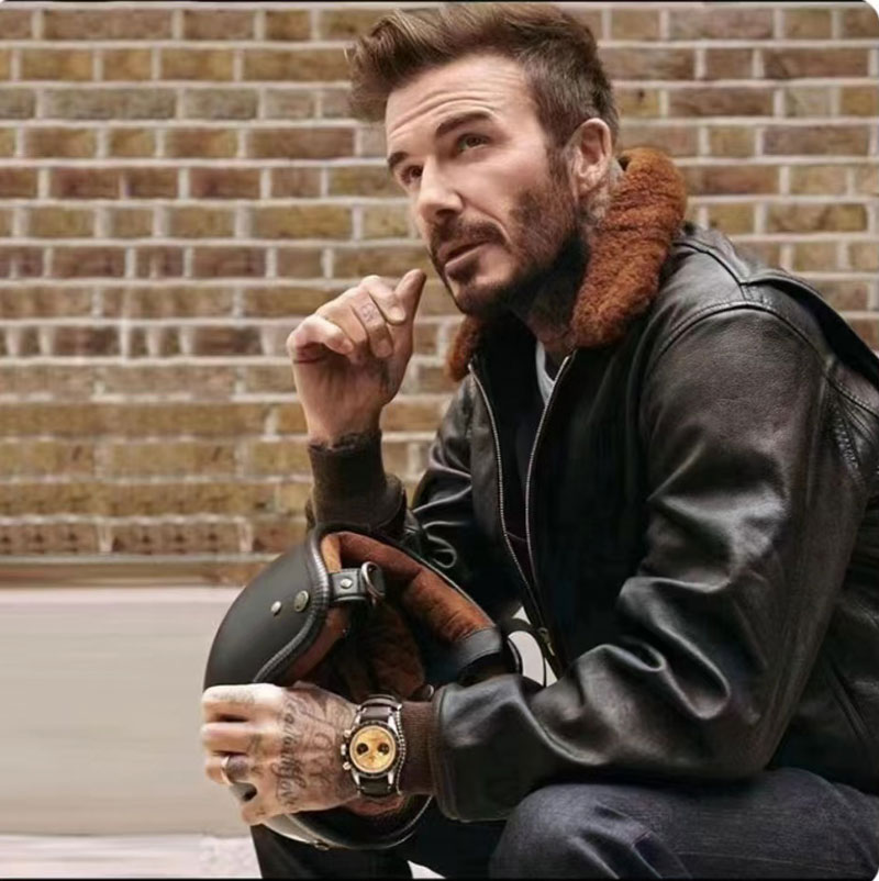 经典山羊皮G1飞行夹克休闲短款绵羊毛领单皮皮衣版型棒两个色