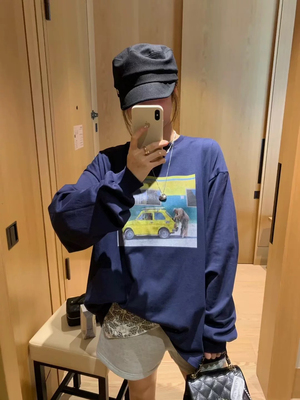 ARTE正品博主设计师品牌法式复古出游约会法式通勤显高瘦卫衣T恤