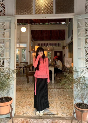 Handwash正品博主设计师品牌出游约会法式通勤显高瘦假两件T恤