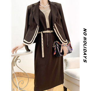 西服套装 G端奢贵 女装 大码 连衣裙外套女秋 意大利贵夫人大牌感