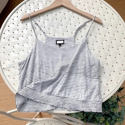 复古休闲风做旧大码吊带衫