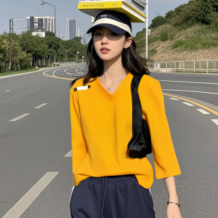 欧美单~春装女款运动服球服/户外跑步健身/速干透气运动T恤套头衫