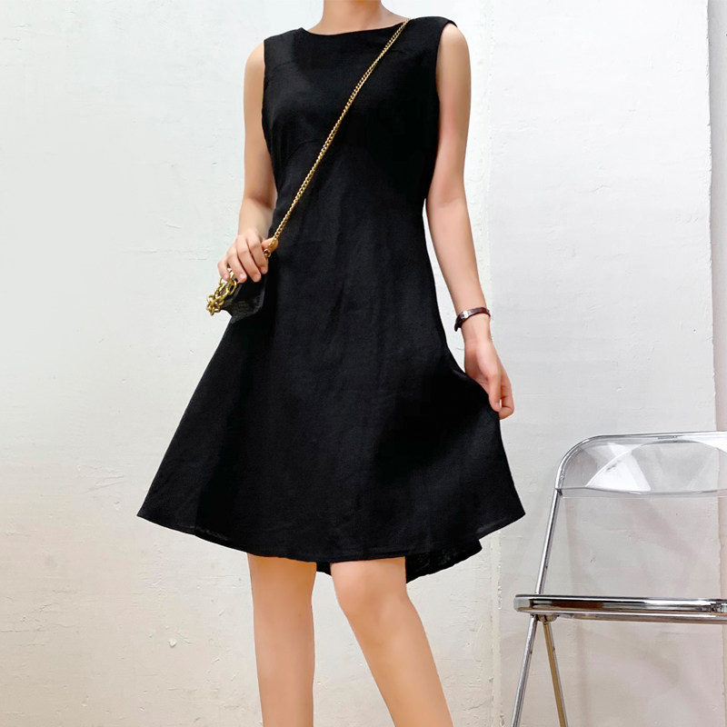 英国大pai单~黑色显瘦~大码女装~舒服清凉亚麻背心裙无袖连衣裙夏,女装/女士精品,连衣裙,淘宝优惠券,粉丝福利购,淘宝优惠卷
