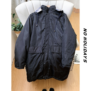 无假期 帅气中性风秋冬装 人 男女通穿 连帽棉衣棉服保暖 厚款