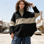 厚实结实 加绒 大码 欧美原单 女装 超宽松休闲外套秋冬胖MM200斤