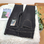 复古灰黑色显瘦 休闲长裤 四季 铅笔裤 女 穿棉弹牛仔小脚裤 台湾撤柜