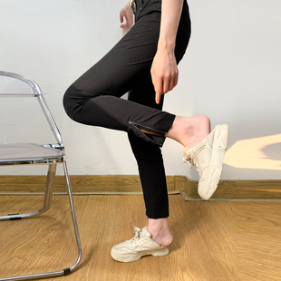 通勤OL风低腰修身 休闲时装 裤 九分裤 撤柜单 女春夏秋款 清爽透气