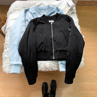 包邮~澳洲单~舒服~时髦街头风短款棉衣夹克外套女秋冬/棒球服棉服