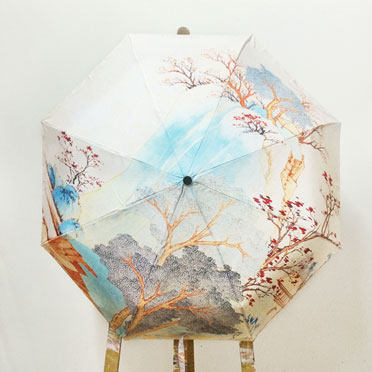 绘逃师插画晴雨伞两用防紫外线