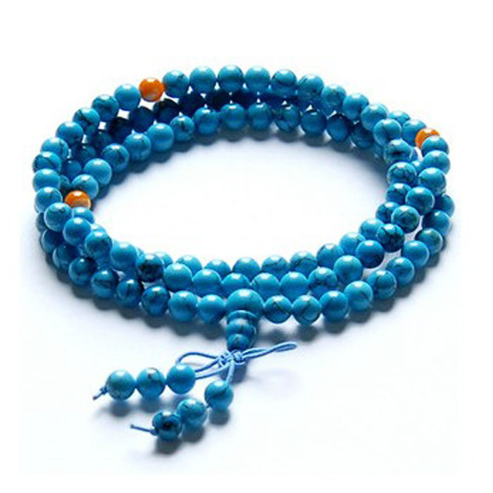 108 천연 블루 청록색 비즈 팔찌 108 블루 청록색 비즈 팔찌 블루 청록색 팔찌