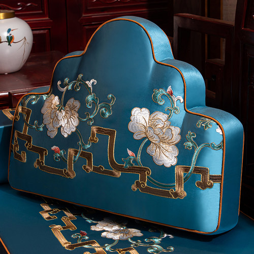 新中式抱枕靠垫含芯腰枕套