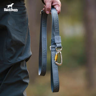 blackdoggy24新款狗狗外出可调节牵引绳宠物户外遛狗绳可短牵腰牵