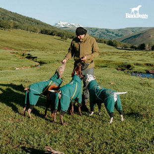 blackdoggy24秋冬新款巅峰保暖防水四脚棉服狗狗户外保暖四脚衣