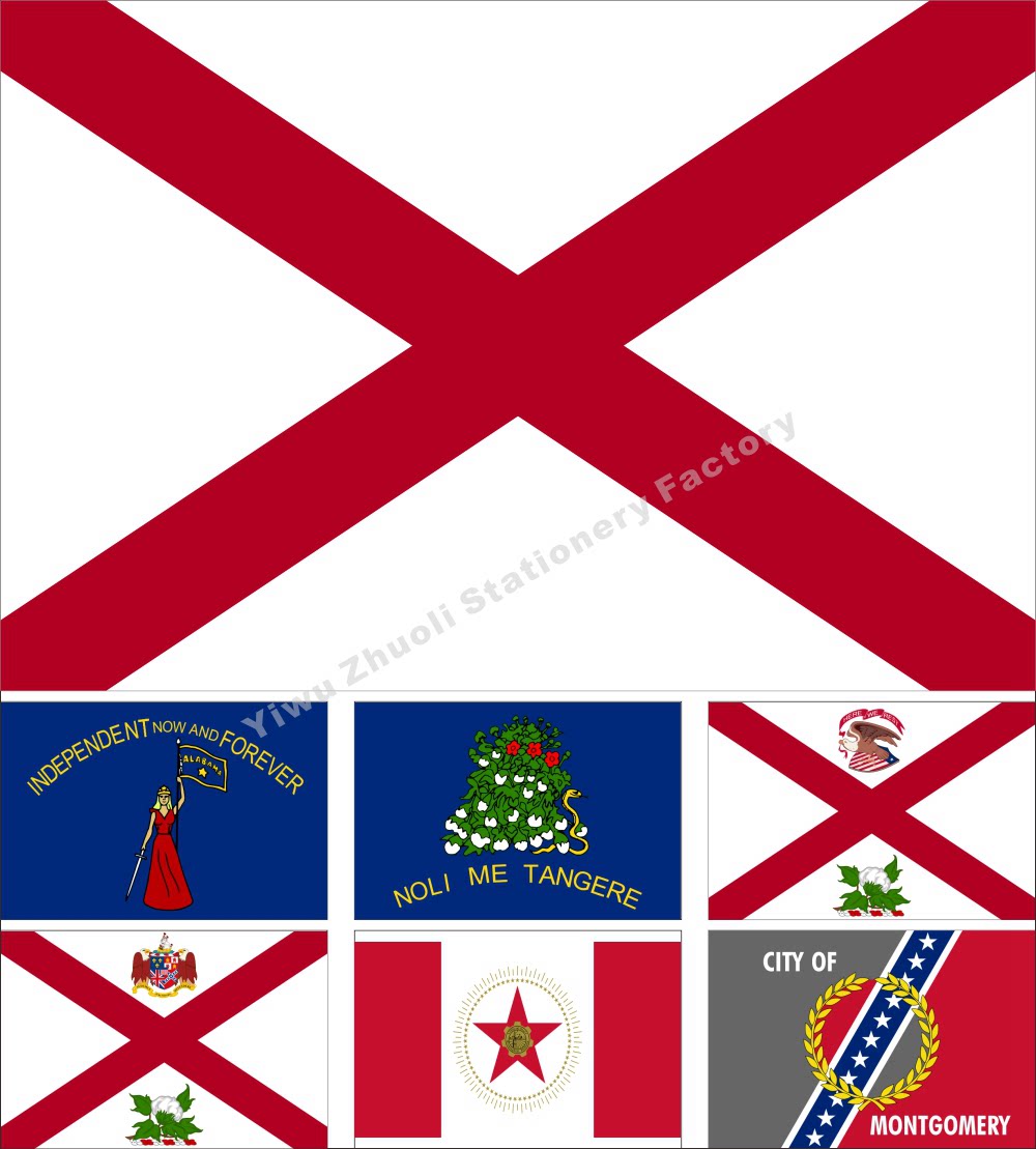 1美国亚拉巴马州旗历史旗州长旗蒙哥马利旗各种大小可定做可订做