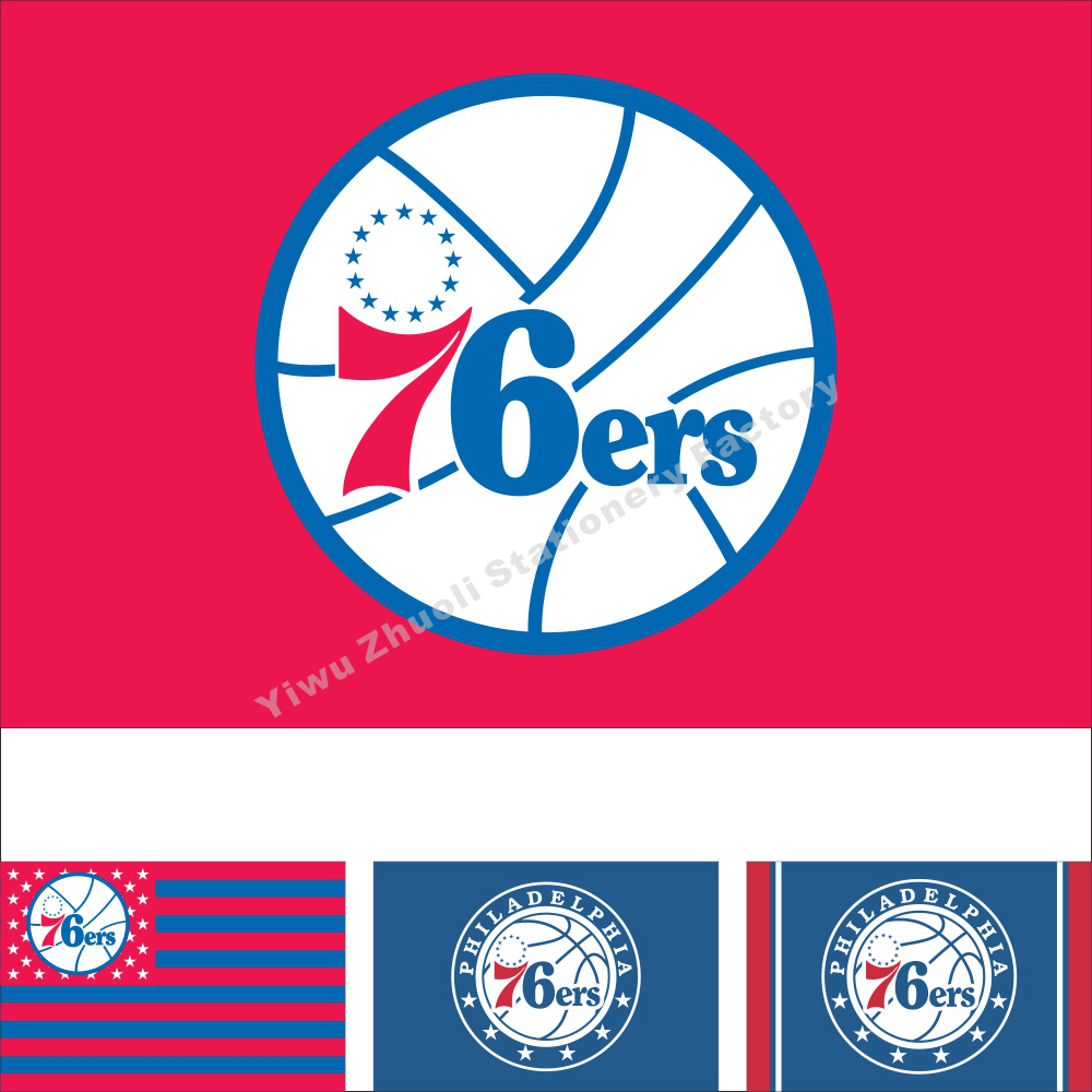 nba 费城76人队旗帜 美国篮球队旗 philadelphia 76ers flag