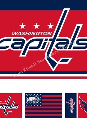 NHL 华盛顿首都队旗帜曲棍球冰球 Washington Capitals Flag