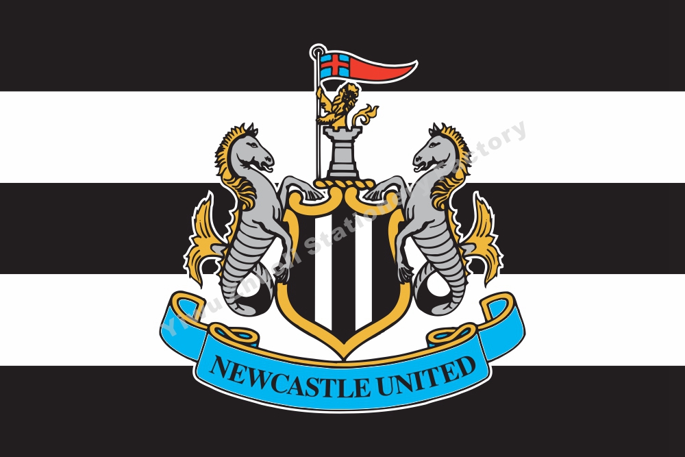 英超 纽卡斯尔联队足球俱乐部旗帜 Newcastle United flag