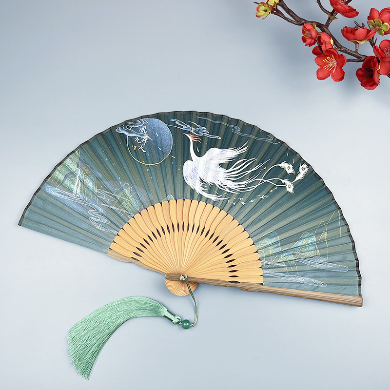 木木夕凤舞九天夏季便携小折扇