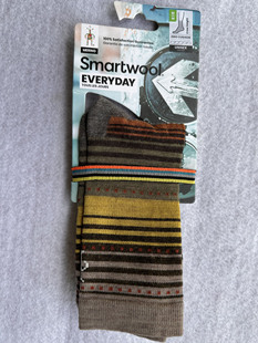 Smartwool Stitch中筒Crew美国产超薄条纹美利奴羊毛袜 Everyday