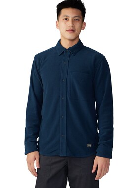 山浩Microchill Shirt男士保暖透气薄抓绒衬衣大螺母MHW