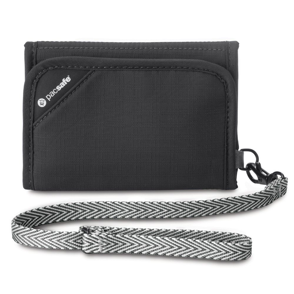 PACSAFE RFIDSAFE V125 도난 방지 차폐 3단 지갑 공식  스팟
