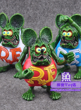 RatFink疯狂老鼠 芬克传奇 食油鼠可动手办玩偶玩具公仔模型礼物