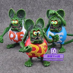 RatFink疯狂老鼠 芬克传奇 食油鼠可动手办玩偶玩具公仔模型礼物