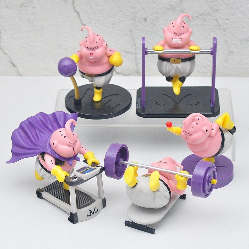 七龙珠5款肌肉魔人布欧健身房创意恶搞模型q版gk手办摆件玩偶散货