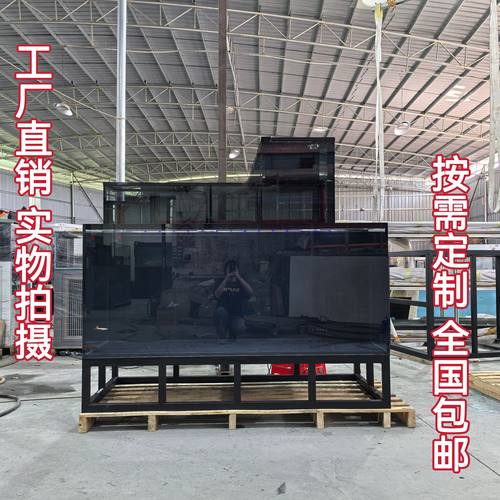 恋石坊高端生态鱼缸吉罗缸地缸工厂直销定制包邮包上楼安装