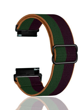适用Haylou solar尼龙手表带嘿喽 Smart Watch 2可调编织弹力表带