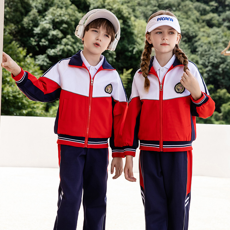 小学生班服春秋款三件套幼儿园园服运动会秋装儿童一年级校服套装