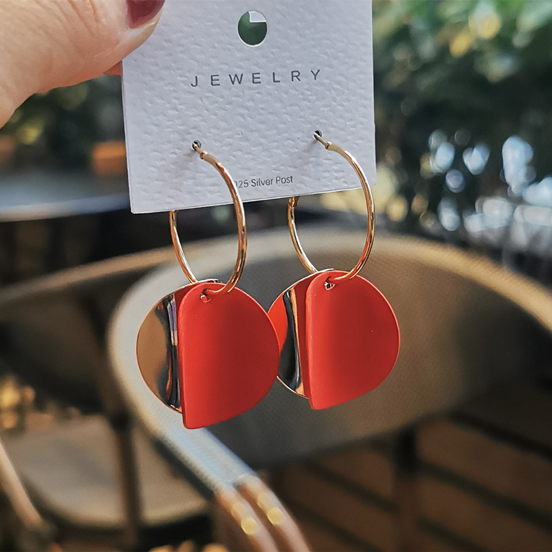 高级感s925银针港风耳环s925银针