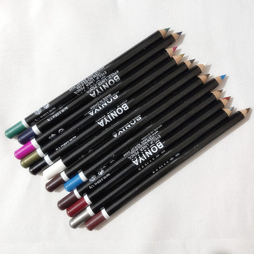 12支彩色眼线笔原宿多色眉笔白色