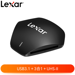 CF卡高速多功能3合1读卡器 Lexar雷克沙USB3.1读卡器SD卡 TF卡