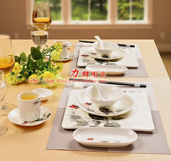 高级餐厅五星级餐具酒店用品餐具黄金摆台套装碗 盘子勺子在类目 餐饮具, 餐具, 盘中 - 来自Buy2taobao.com提供专业的淘宝代购服务