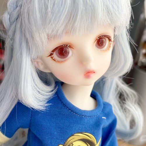 【睡睡家】BJD娃娃眼珠14mm粉红色异瞳低弧玻璃眼