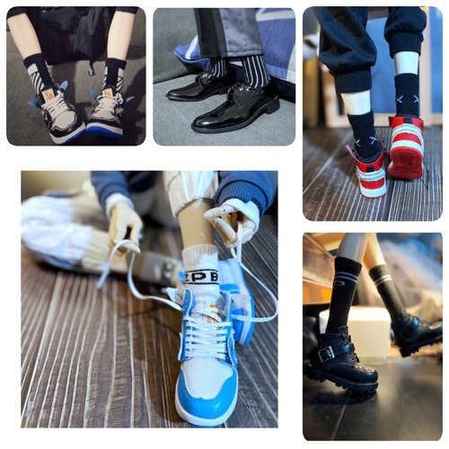 睡睡现货bjd袜子3分西装运动袜