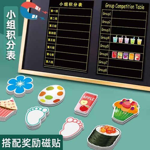 磁性黑板贴小组积分表奖励机制贴