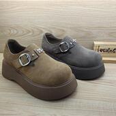 新款 舒适厚底女单鞋 专柜正品 时尚 25130097 真皮勃肯鞋 2025豪行春季