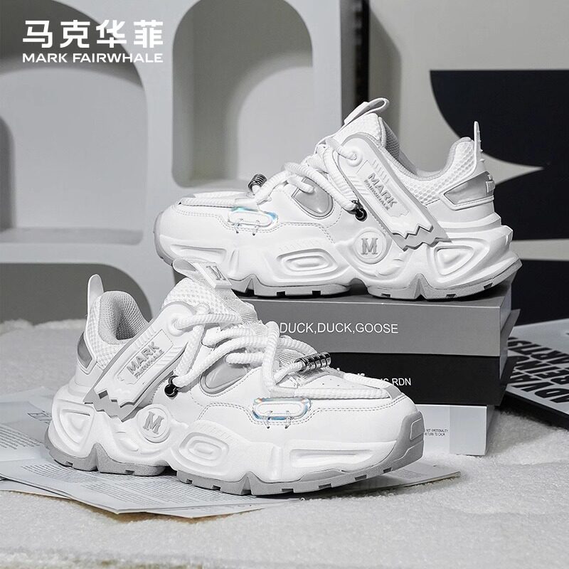 马克华菲纯色朋克夏季新款老爹鞋时尚休闲鞋