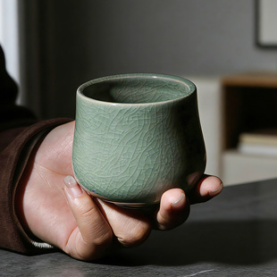 手冲咖啡品鉴杯闻香杯澳白咖啡杯哥窑拿铁杯分享杯防烫陶瓷120ml