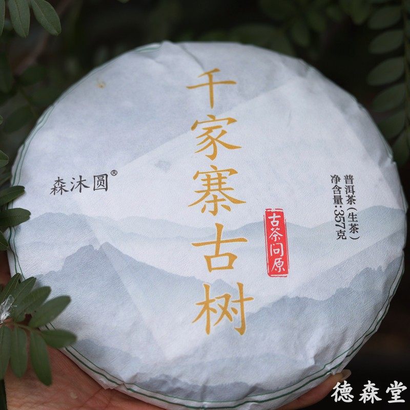 云南普洱茶千家寨2014年采摘早春古树茶357克一饼生茶