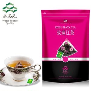 玫瑰花红茶茶叶新茶三角袋泡茶包冷泡花草茶包邮礼物水品元